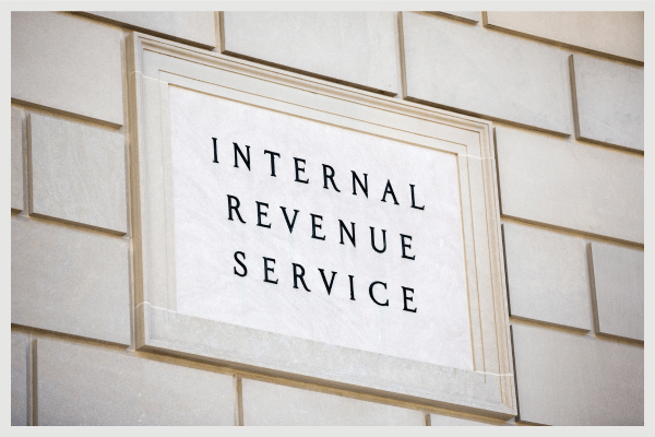 IRS sign